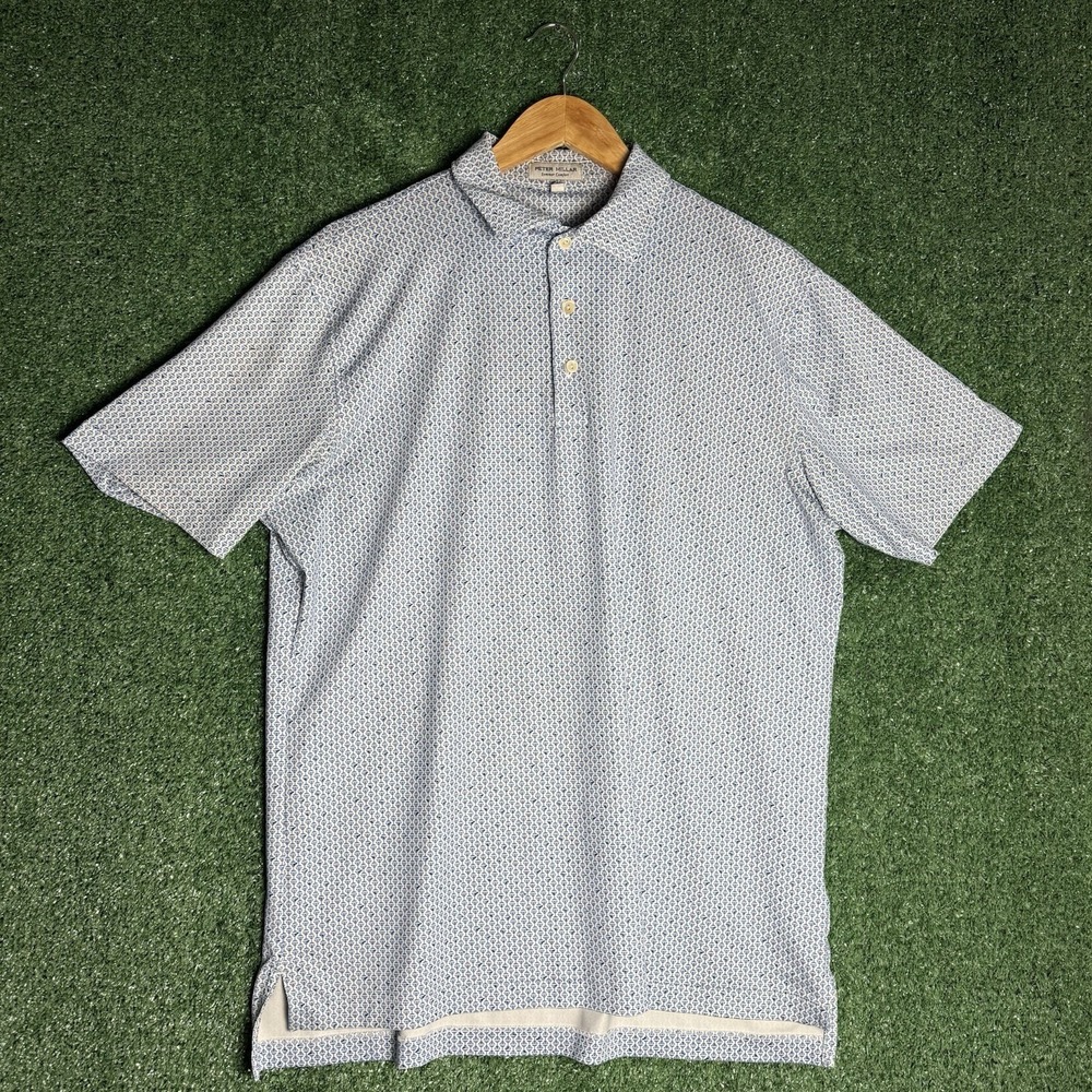 Peter Millar Summer Comfort Polo Shirt Mens Medium Martini Cocktail Performance